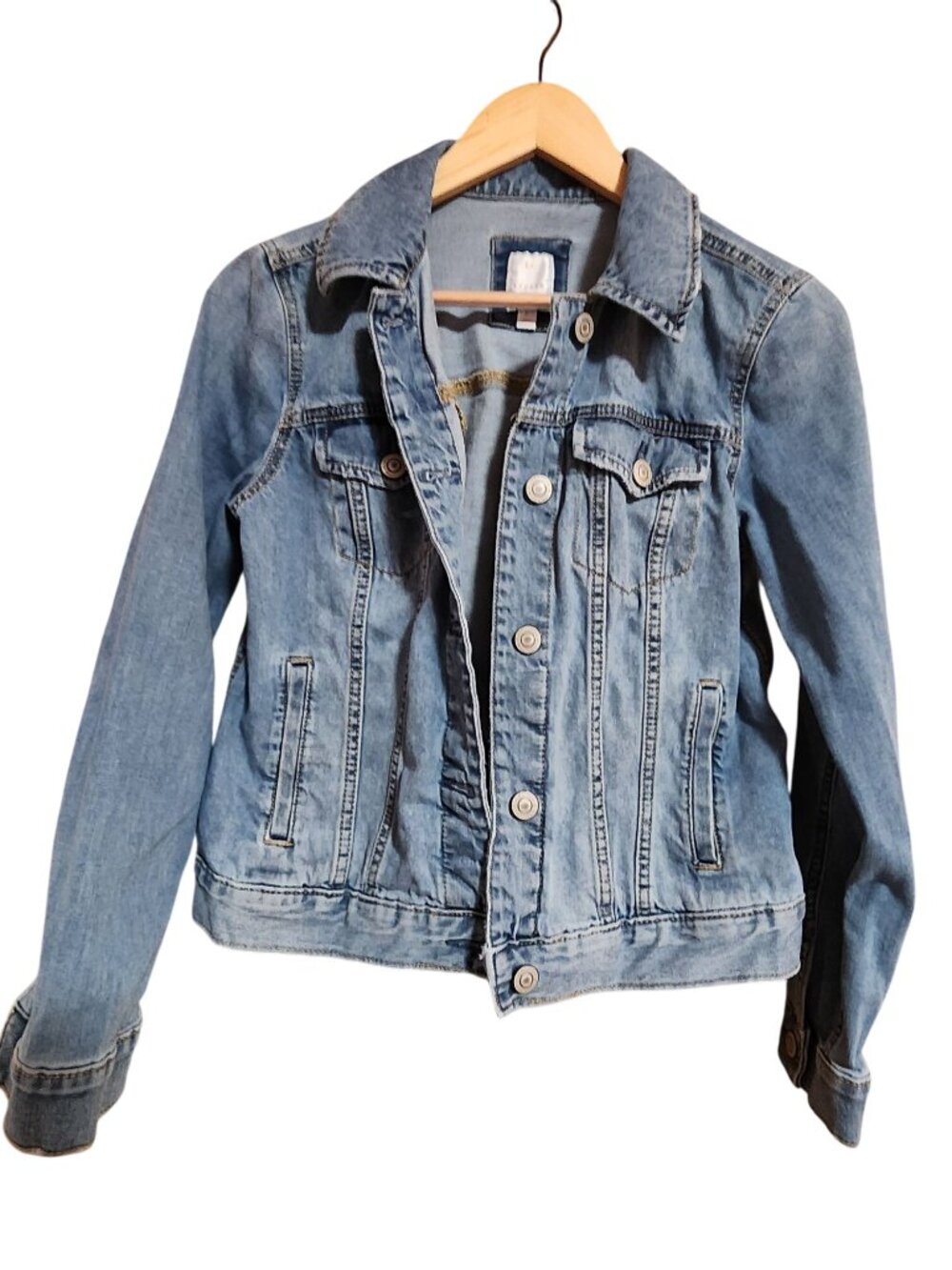 Lauren Conrad Womens Denim Jean Jacket Small Blue AS IS - Picture 1 of 4